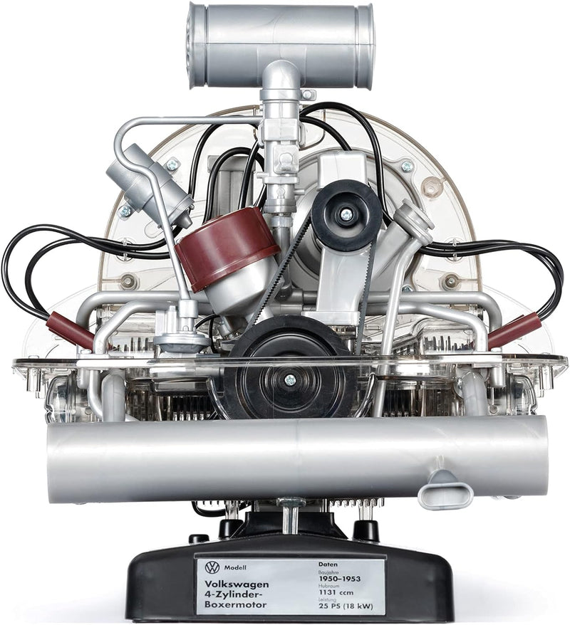 FRANZIS 67152 – Volkswagen VW Bulli T1 Boxermotor, originalgetreuer Motorbausatz des 4-Zylinder Moto