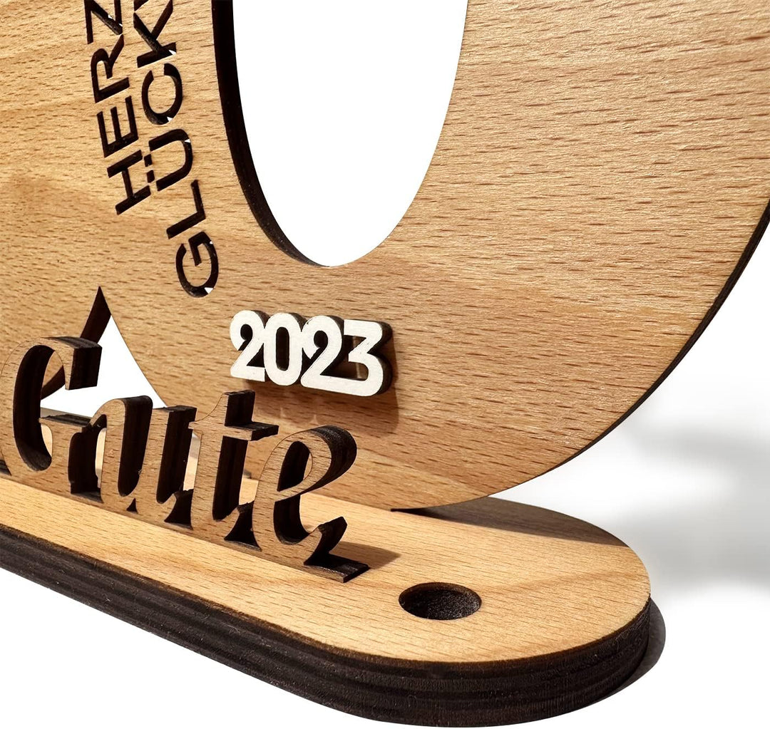 Holzschild Gästebuch Geburtstag Holz - 2023 Geburtstag Jubiläum für Jahre Mann Frau Holz Schild Gäst