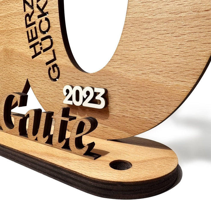 Holzschild Gästebuch Geburtstag Holz - 2023 Geburtstag Jubiläum für Jahre Mann Frau Holz Schild Gäst