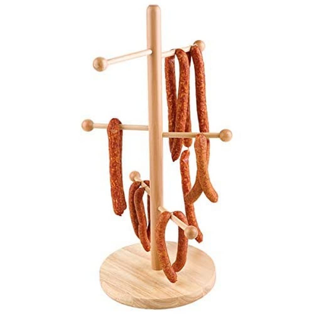 APS Brezel- oder Wurstständer - Verkaufsständer Buchen-Holz versiegelt, bestens geeignet für die Prä