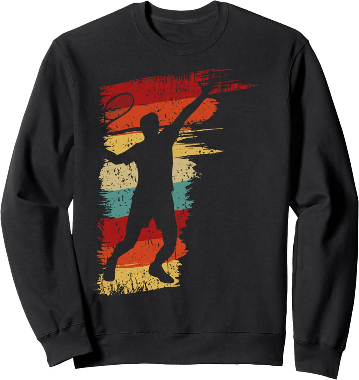 Tennisspieler Retro Vintage Grafik Sweatshirt
