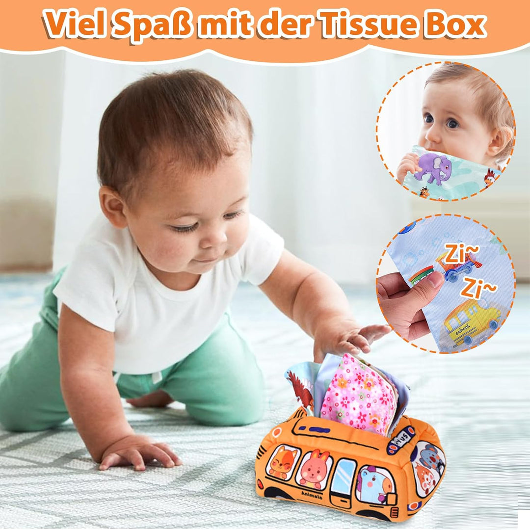 Herenear 6 in 1 Montessori Spielzeug Baby, Spielzeug Baby ab 6 Monate, Motorikspielzeug, Stapelspiel