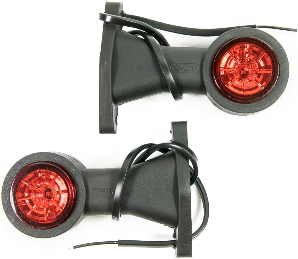 2 x LED Gummi Begrenzungsleuchte Seitenleuchte 12V 24V mit E-Prüfzeichen Positionsleuchte Auto LKW P