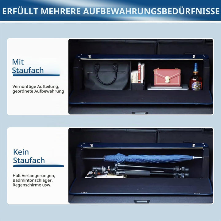 XCF XXL Auto-Kofferraum-Organizer mit Deckel und Stabilem Griffen | Vordertür-Design | Multifunktion