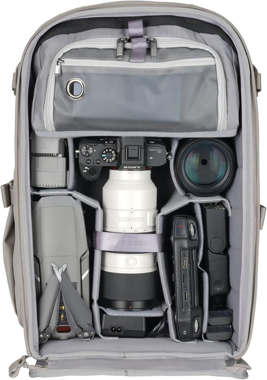 Vanguard Veo Metro B30L cm Fotorucksack für Kamera Objektive, 16 Zoll Laptop und Tablet, Creme