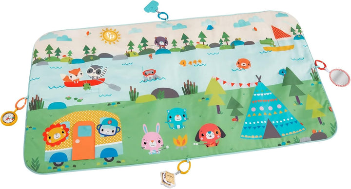 Fisher-Price GXR53 - Grosse Campingabenteuer Spieldecke, ca. 152 m grosse Spieldecke für Neugeborene