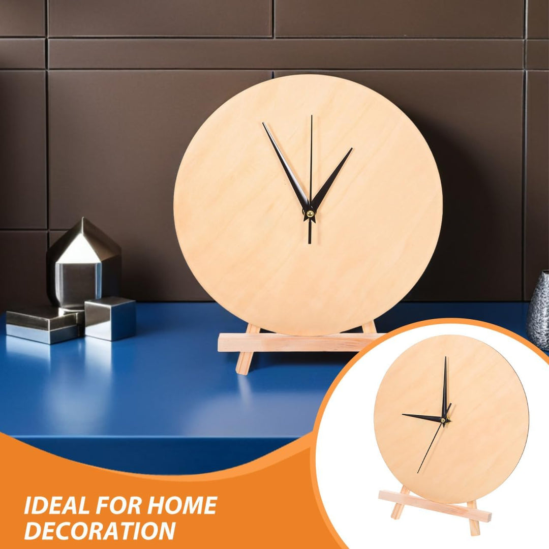 TOYANDONA 1 Set unfertiger Uhrenrohling aus Holz: DIY-Uhrengesicht – 30,5 cm rundes Zifferblatt mit