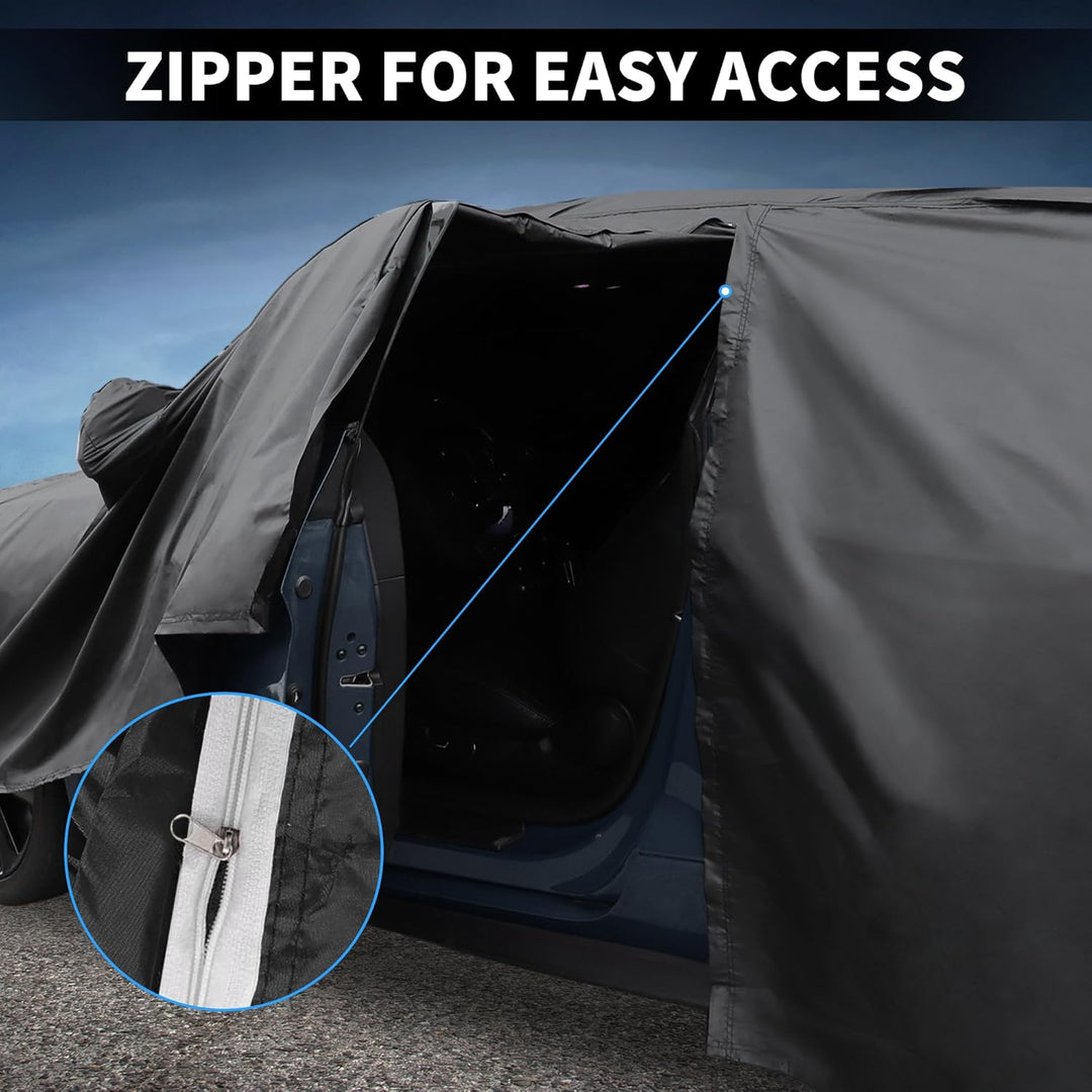 A ABSOPRO Autoabdeckung für Mercedes-Benz E-Klasse W213 Kombi 2016-2023 210D-PU Outdoor Vollabdeckun