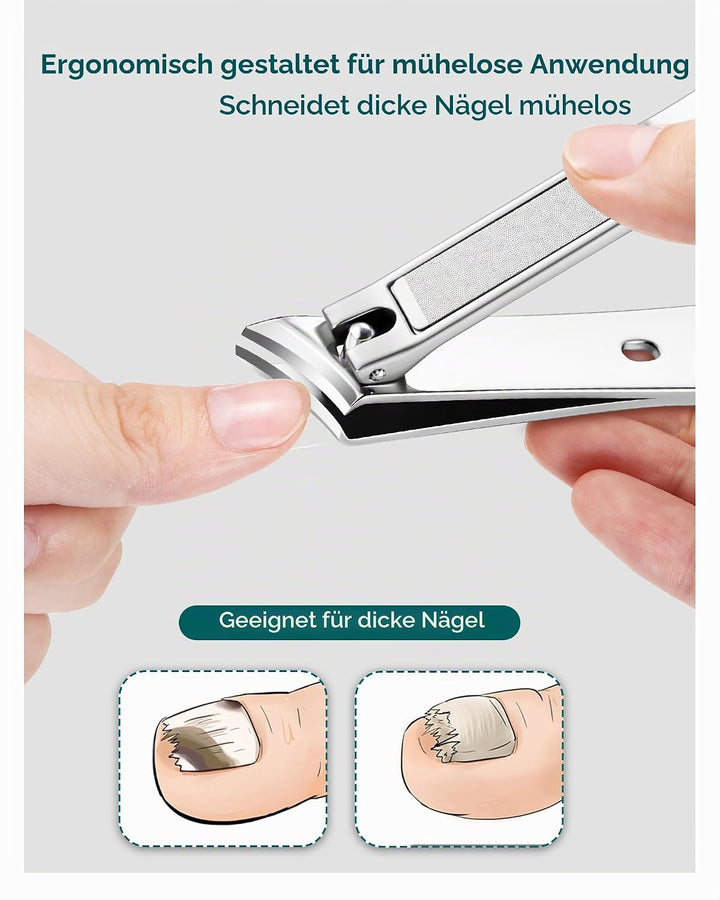 MR.GREEN Maniküre Set 10 in 1, Prämie Nagelknipser Set, Professionelles Nagelset Maniküre Pediküre N