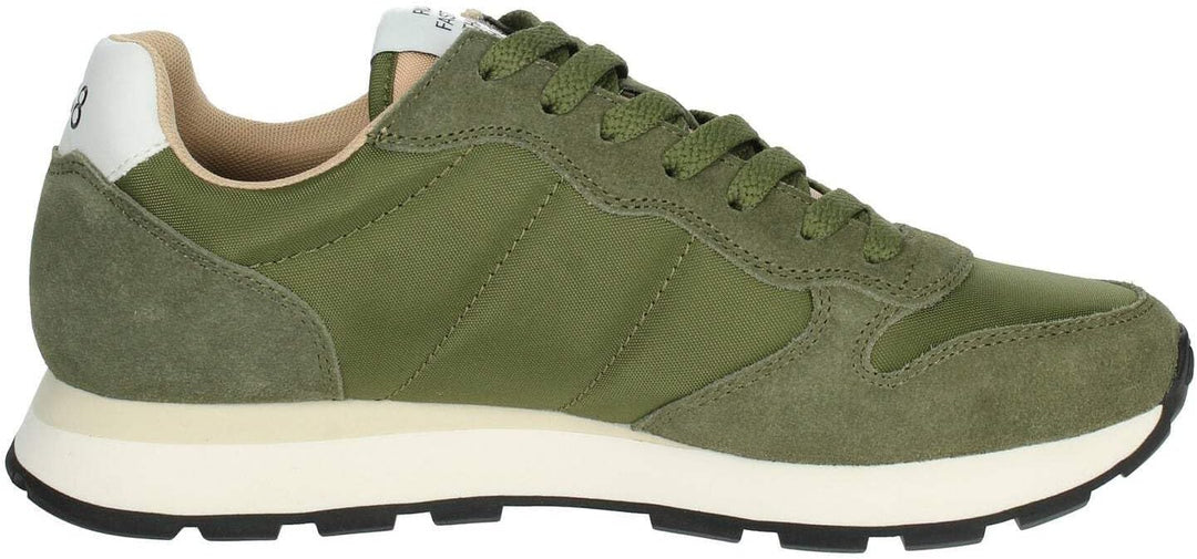 SUN68 Herren Tom SOLID Nylon Sneaker 44 EU Grün, 44 EU Grün