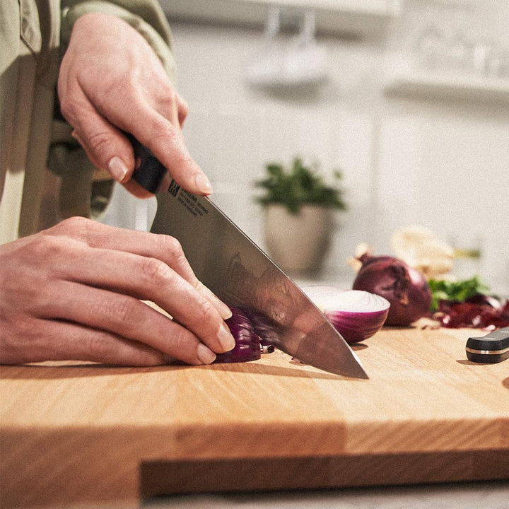 ZWILLING Gourmet Kochmesser, 20 cm, Rostfreier Spezialstahl, Ergonomischer Kunststoff-Griff, Schwarz