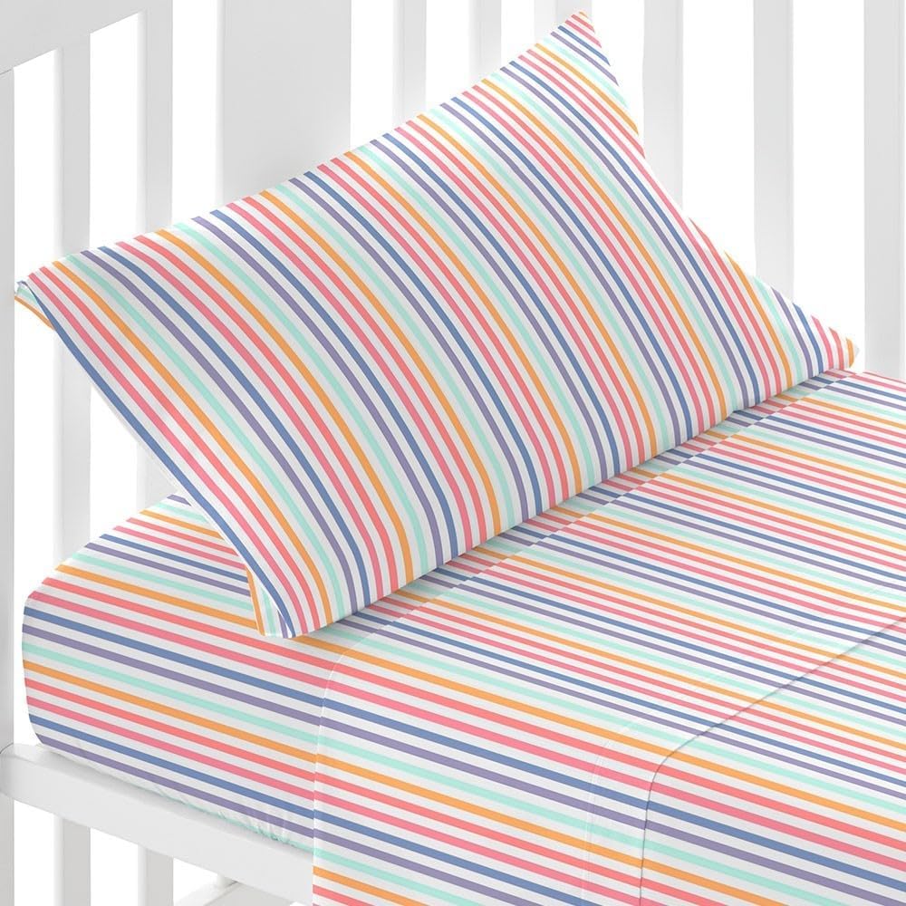 TRAMAS+ Kinderbettwäsche 60x120 cm aus 100% Baumwolle Superweiche & Farbenfrohe | Babybettwäsche - (