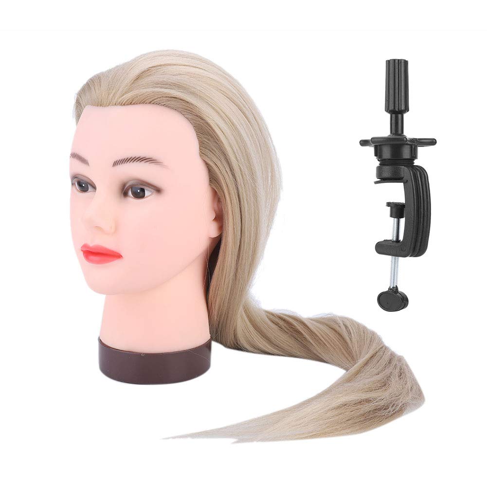 Perückenkopf mit Realistischer Haarstyling-Übungspuppe für das Friseurtraining, Geeignet für Anfänge