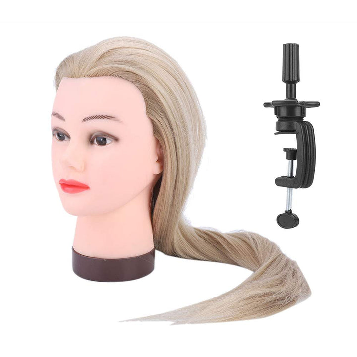 Perückenkopf mit Realistischer Haarstyling-Übungspuppe für das Friseurtraining, Geeignet für Anfänge
