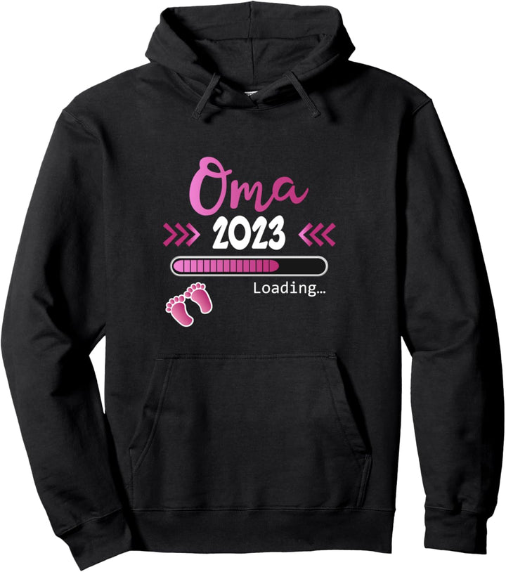 Oma 2023 Loading Schwangerschaft Ankündigen Pullover Hoodie