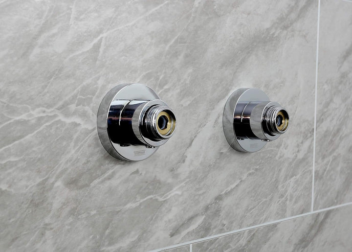 Bristan AR2 SHXMTFF C Thermostat-Duscharmatur mit Multifunktionsbausatz und Schnelleinbauanschlüssen