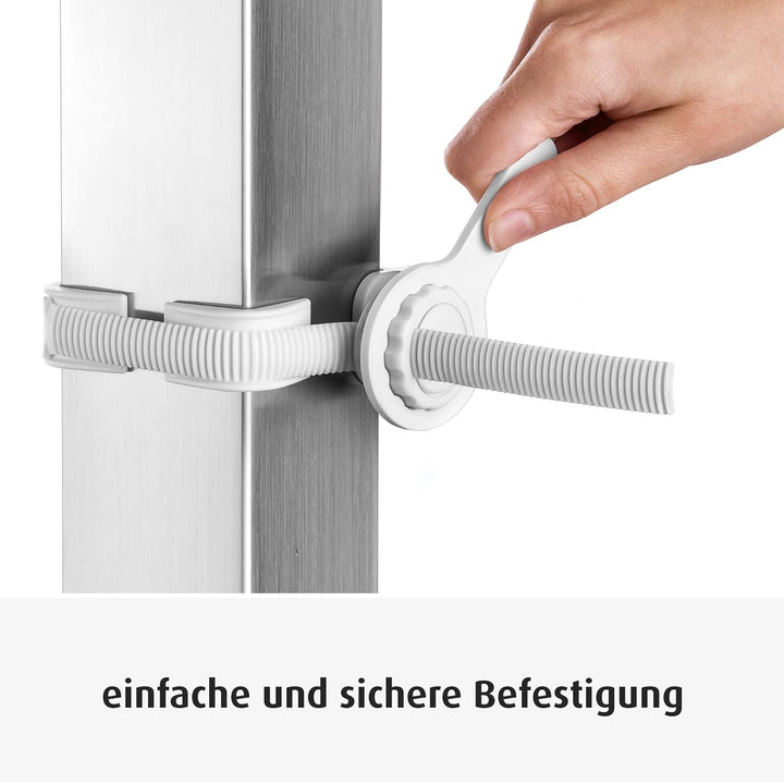 reer StairFlex zur Befestigung von Treppengittern an Sprossen-Geländern, weiss, 1 Stück (1er Pack) W