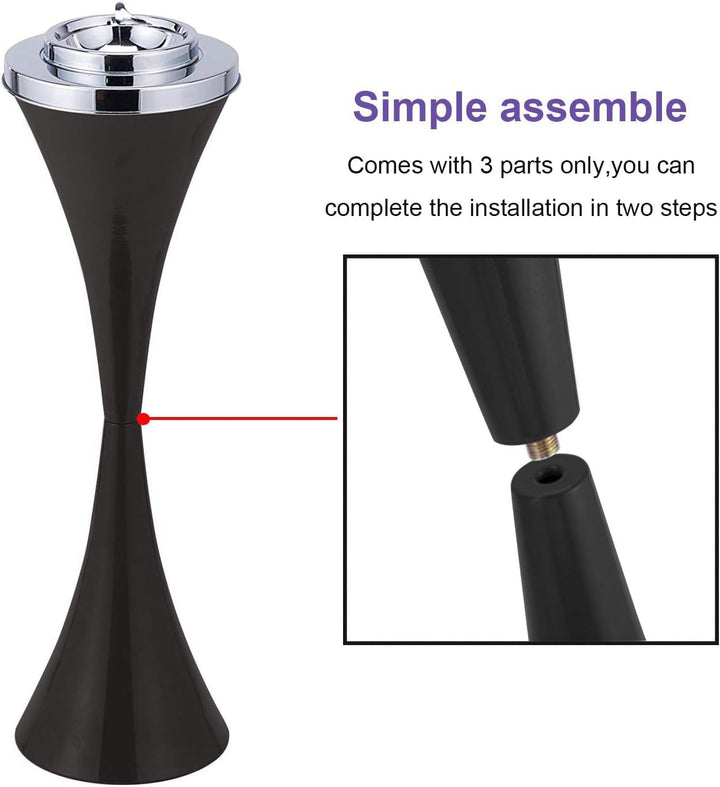 Modern Aschenbecher mit Standfuss Garten Ascher Freistehend Standaschenbecher Standascher Zigaretten