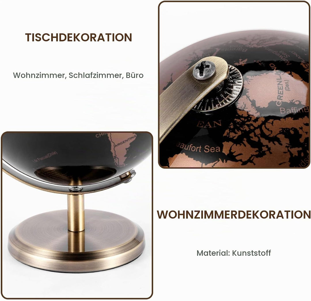 HADIIH Welt Globus Bild Karten Globus für Haus Tisch Schreibtisch Ornamente Geschenk BüRo Haus Dekor
