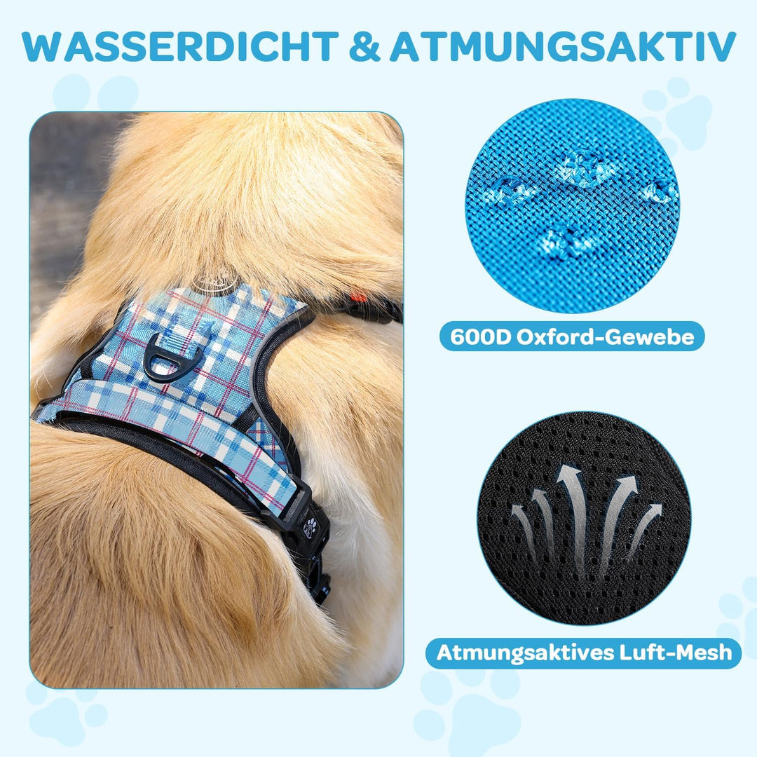FURRYFECTION Hundegeschirr, Hunde Anti Zug Geschirr, Brustgeschirr, Antizuggeschirr für Grosse Hunde