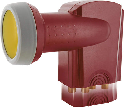 SCHWAIGER SPS7944R531 Quad-LNB Feedaufnahme: 40mm Wetterschutz, Ziegel-Rot