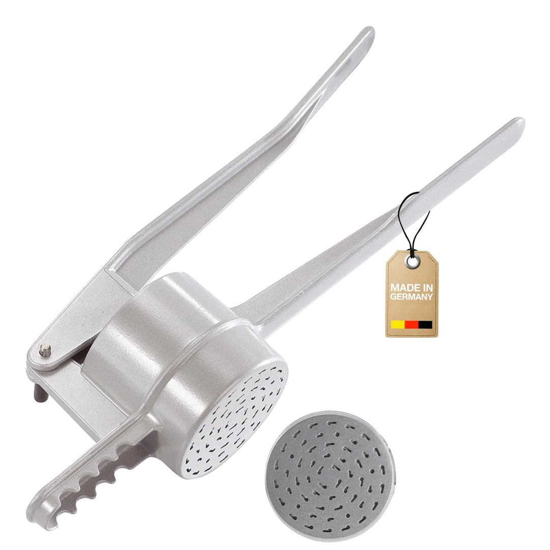 Westmark Spätzle-/Kartoffelpresse, Traditionelle Lochung für Spätzle wie Handgemacht, Aluminiumdruck