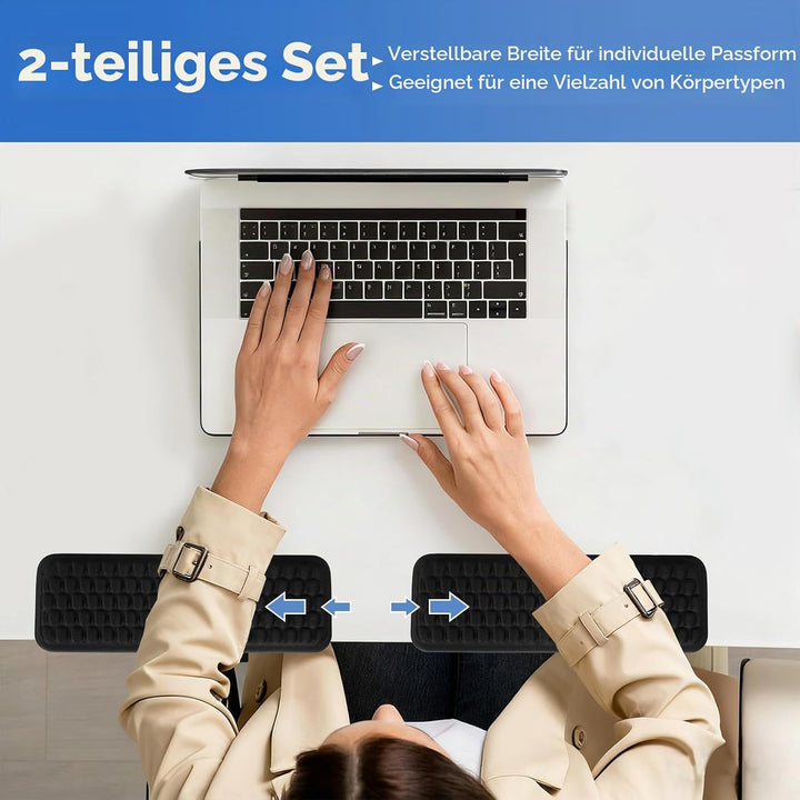 L-Förmige Handballenauflage und Ellenbogenauflage für Schreibtisch, 2 Stück Ergonomische Wrist Rest