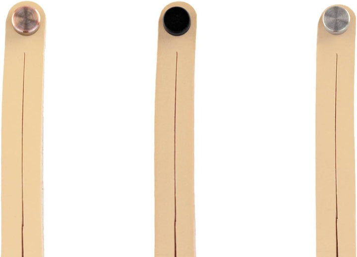 Brute Strength - Regalträger aus Leder - Geteilte Linien - Natur - 6 Stück - Regalträger - Wandhalte
