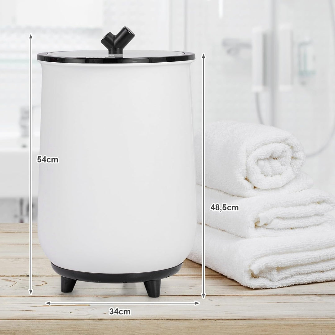 RELAX4LIFE 23L Handtuchwärmer, Handtuch Wärmegerät mit 3 Temperatureinstellung & 4 Timer-Einstellung