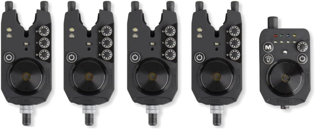 Prologic R2L Bite Alarm Presentation Set - 4 Bissanzeiger + Receiver zum Karpfenangeln, Funkbissanze
