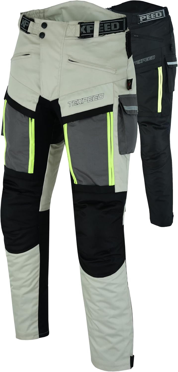 TEXPEED Motorradhose Mit Protektoren Herren - Textil Wasserdicht Motorroller Motorrad Bikerin Mit CE