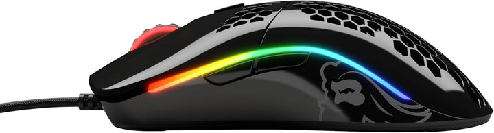 Glorious Gaming Mouse - Model O Minus 58 g Superlight Honeycomb Mouse, Glossy Black Mouse, USB Gamin