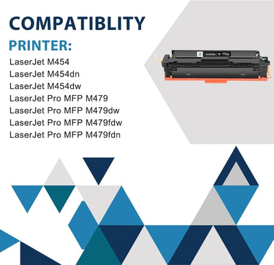 1er-Pack Mit Chip Kompatibel für HP 415A 415X Tonerkartusche als Ersatz für M479fdw Toner Color Lase