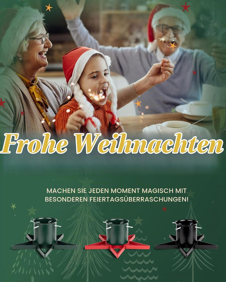 PUDO Christbaumständer Weihnachtsbaumständer Tannenbaumständer mit Wassertank: Baumständer Weihnacht