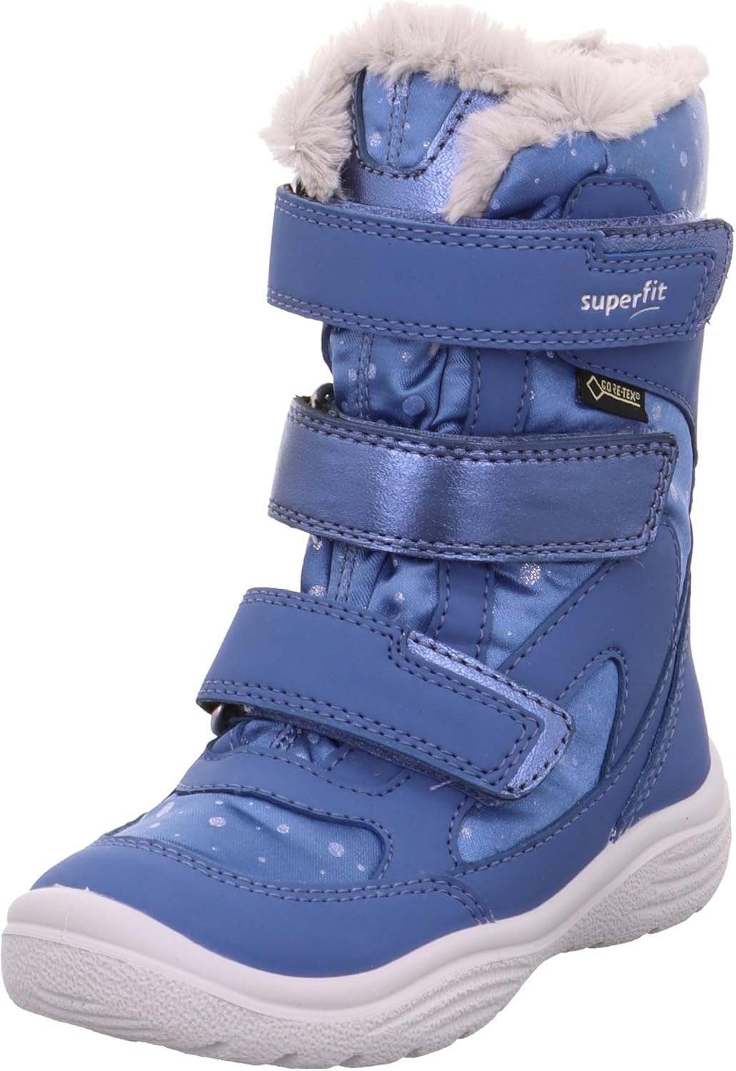 Superfit CRYSTAL Stiefel Gore-Tex 1-009091 Mädchen 25 EU Blau Hellgrau 8010, 25 EU Blau Hellgrau 801
