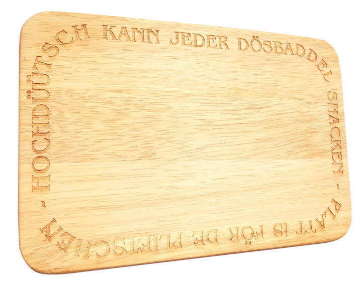 Brotbrett Plattdeutsch Frühstücksbrettchen Platt is för de Plietschen