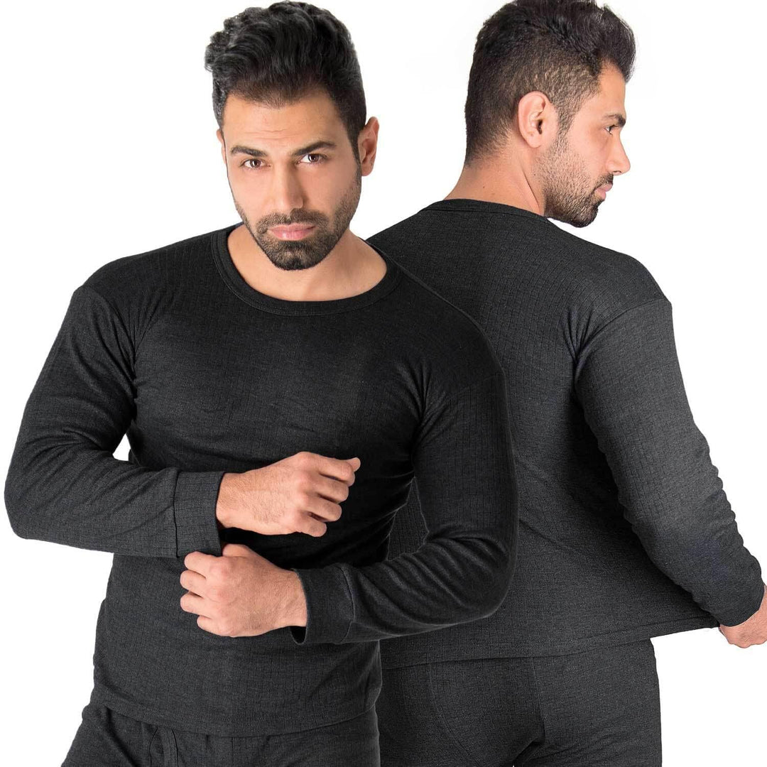 Black Snake® Thermounterhemd Thermounterwäsche Sport Unterhemden Herren 2 Stück Langarm XL Anthrazit