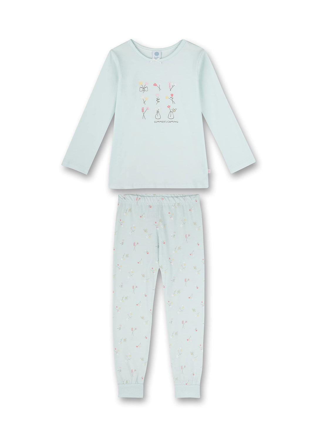 Sanetta Mädchen Schlafanzug lang 116 Blue Wind, 116 Blue Wind