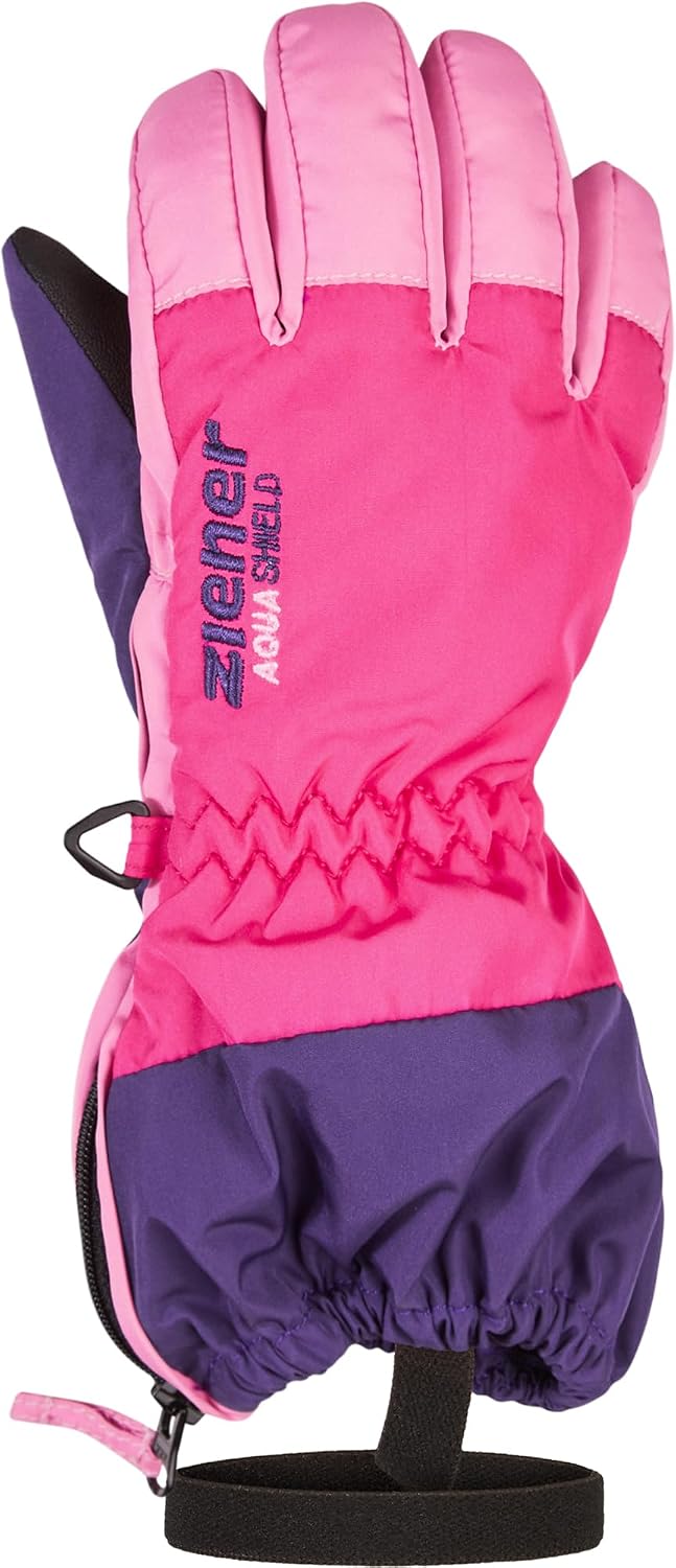 Ziener Baby LEVIO AS Minis glove Ski-Handschuhe/Wintersport | wasserdicht, atmungsaktiv, Dark Purple