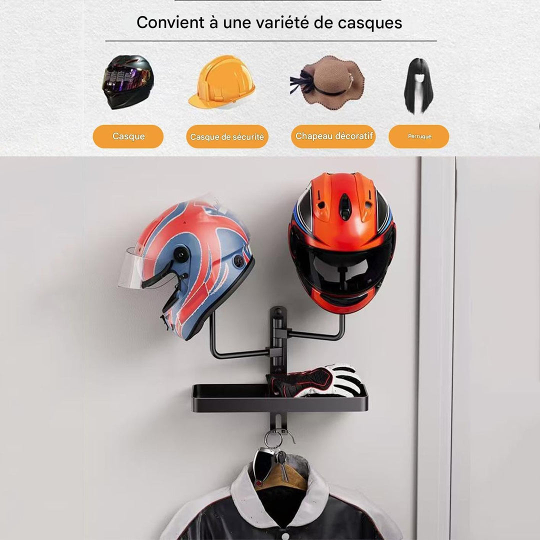 Motorradhelm-Wandhalterung Garagen-Stauraumsystem und Haushaltshaken