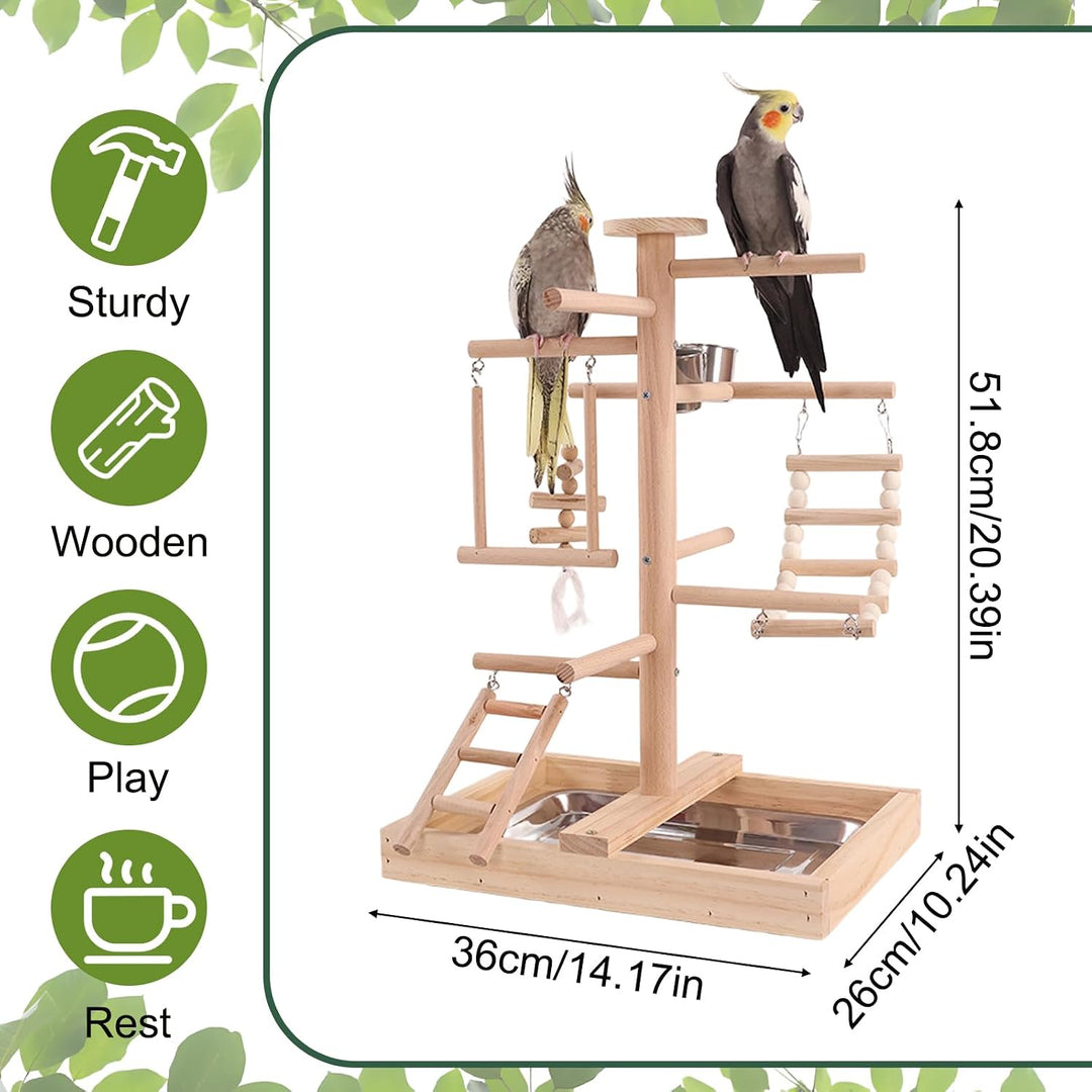 Vogelspielplatz Wellensittich Spielplatz Spielzeug, Grosser Vogel Spielplatz mit Schaukel Sitzstange