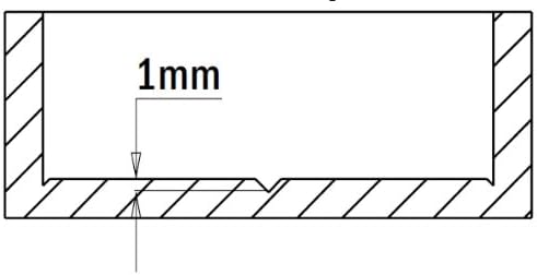 Cmt 317.350.12 Scharnier langweilig Bit, 35 mm (1–3/8 Zoll) Durchmesser, 10 x 26 mm Schaft, linken R