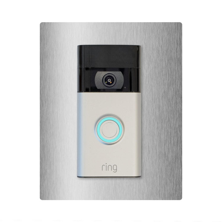 iSecur Blende passend für Ring Akku-Videotürklingel aus Edelstahl I Video-Doorbell 2. Gen 3 Plus 4 (