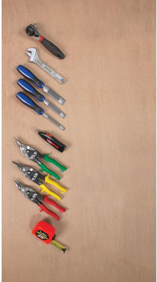 Wiss M1R 248mm/ 9-3/4-Inch MetalMaster Compound Action Aviation Snips, Cuts Straight to Left-Red Rot