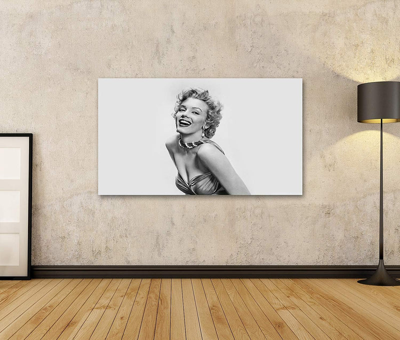 Bild Bilder auf Leinwand Marilyn Monroe V2 Wandbild Poster Leinwandbild MarilynMonroeV2 130x80cm - 4