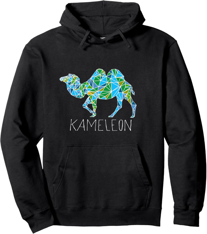 Chamäleon Kamel Origami Kameleon Pullover Hoodie