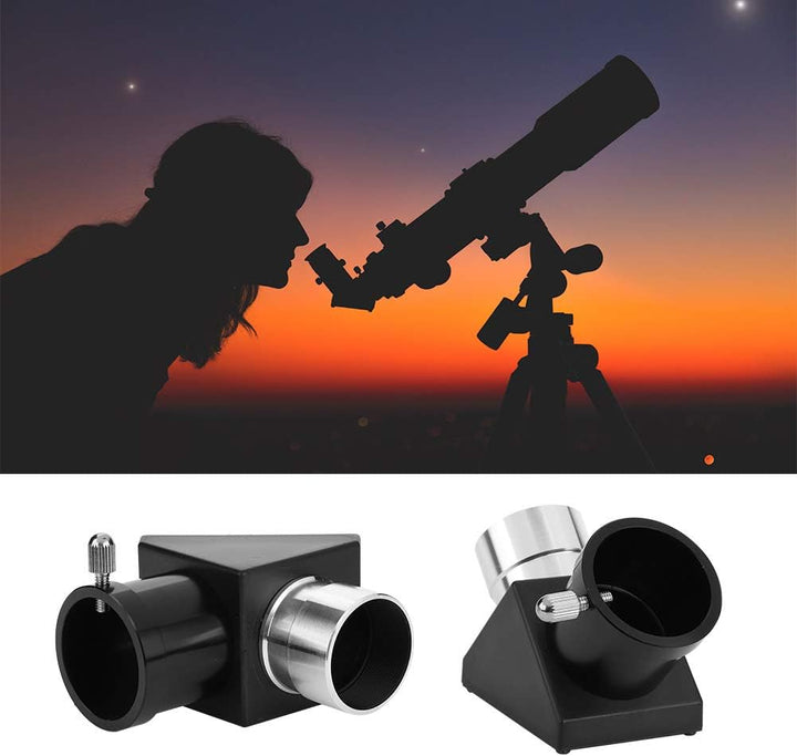 Astronomie Teleskop Prisma Spiegel Okular Adapter,90° Ansicht,Metallkörper Positiver Plane Spiegel D