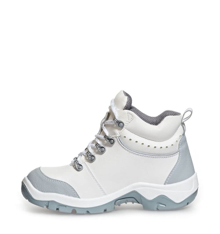 ABEBA 2172 ANATOM Stiefel, S2, SRC, Weiss/Grau, Grösse 44 44 EU, 44 EU