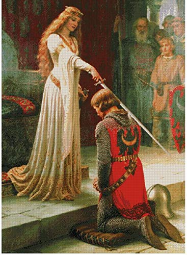 Accolade, The Knight Time Kreuzstich-Set, ägyptische Baumwolle, 290 x 400 Stiche, 82 x 64 cm, grosse