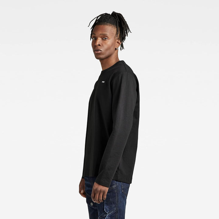 G-STAR Herren Lightweight Sweatshirt T-Shirts, XS Schwarz (Dk Black D21567-d136-6484)